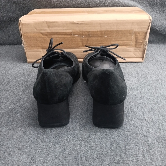 Andre Assous Featherweights Loafer Shoe Size 7 Black 1.5 Heel Faux Suede - Picture 4 of 8